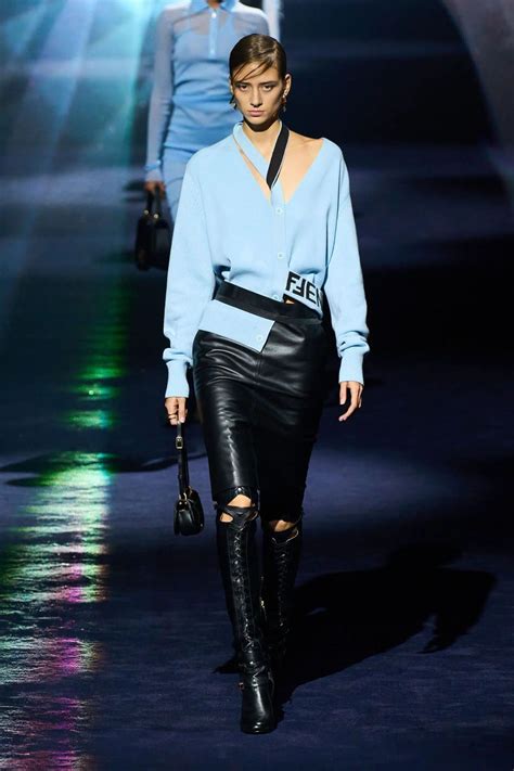 fendi shopper runway blue|fendi lollipops 2024.